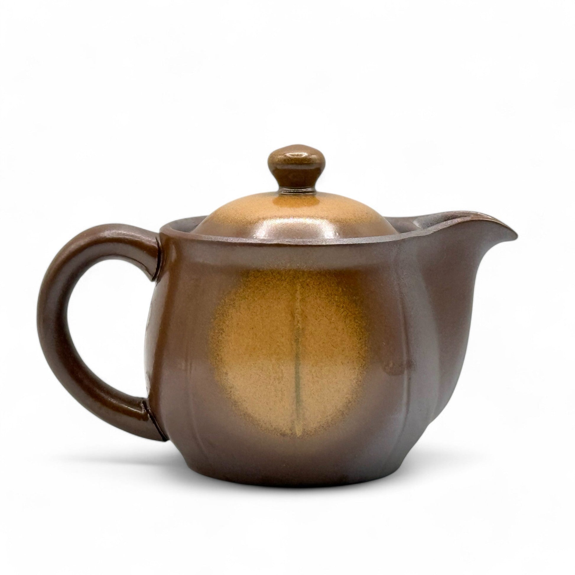 Inoue Tea Mirai Brown Banko-yaki Kyusu - Japanese Teapot