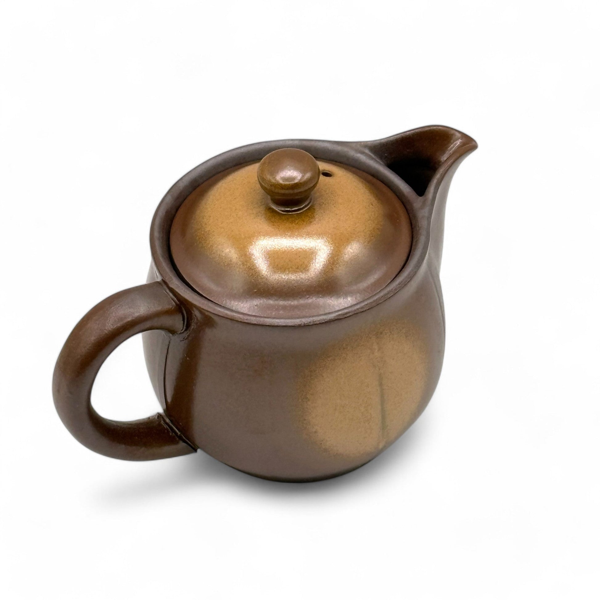 Inoue Tea Mirai Brown Banko-yaki Kyusu - Japanese Teapot