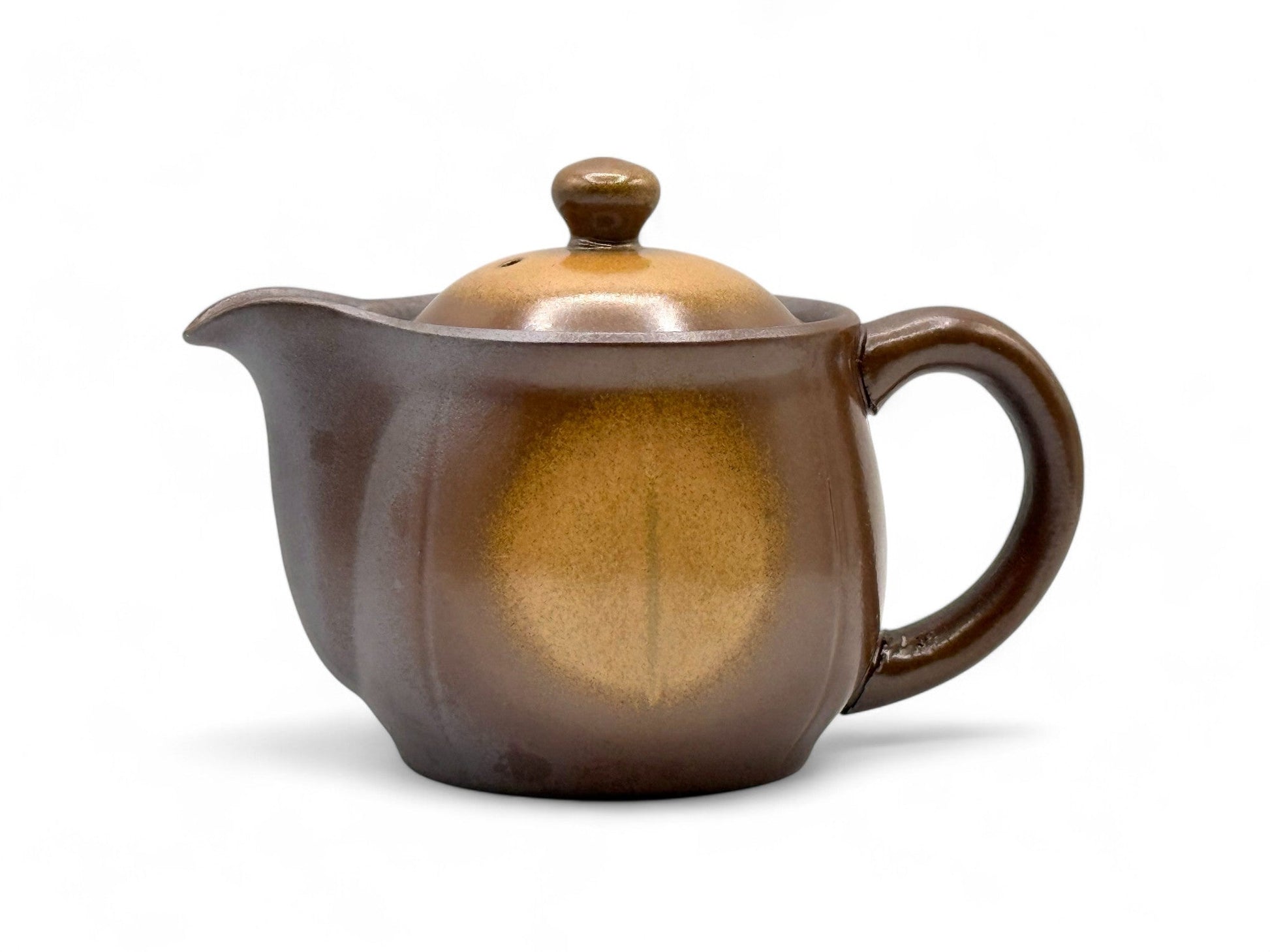 Inoue Tea Mirai Brown Banko-yaki Kyusu - Japanese Teapot
