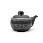 Inoue Tea Komaru Gray Tokoname-yaki Kyusu by Haku yō - Japanese mini teapot with a gray finish and traditional design.