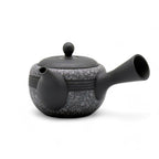 Inoue Tea Komaru Gray Tokoname-yaki Kyusu by Haku yō - Japanese Mini Teapot, crafted from Tokoname clay, 4.7oz capacity.