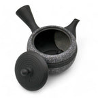 Inoue Tea Komaru Gray Tokoname-yaki Kyusu by Haku yō - Japanese mini teapot with a traditional design.