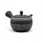 Inoue Tea Komaru Gray Tokoname-yaki Kyusu by Haku yō - Japanese mini teapot with a traditional design, ideal for brewing tea.
