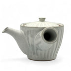 Inoue Tea Kiku Kohiki Rustic White Tokoname-yaki Kyusu - Japanese Teapot displayed against a neutral background.
