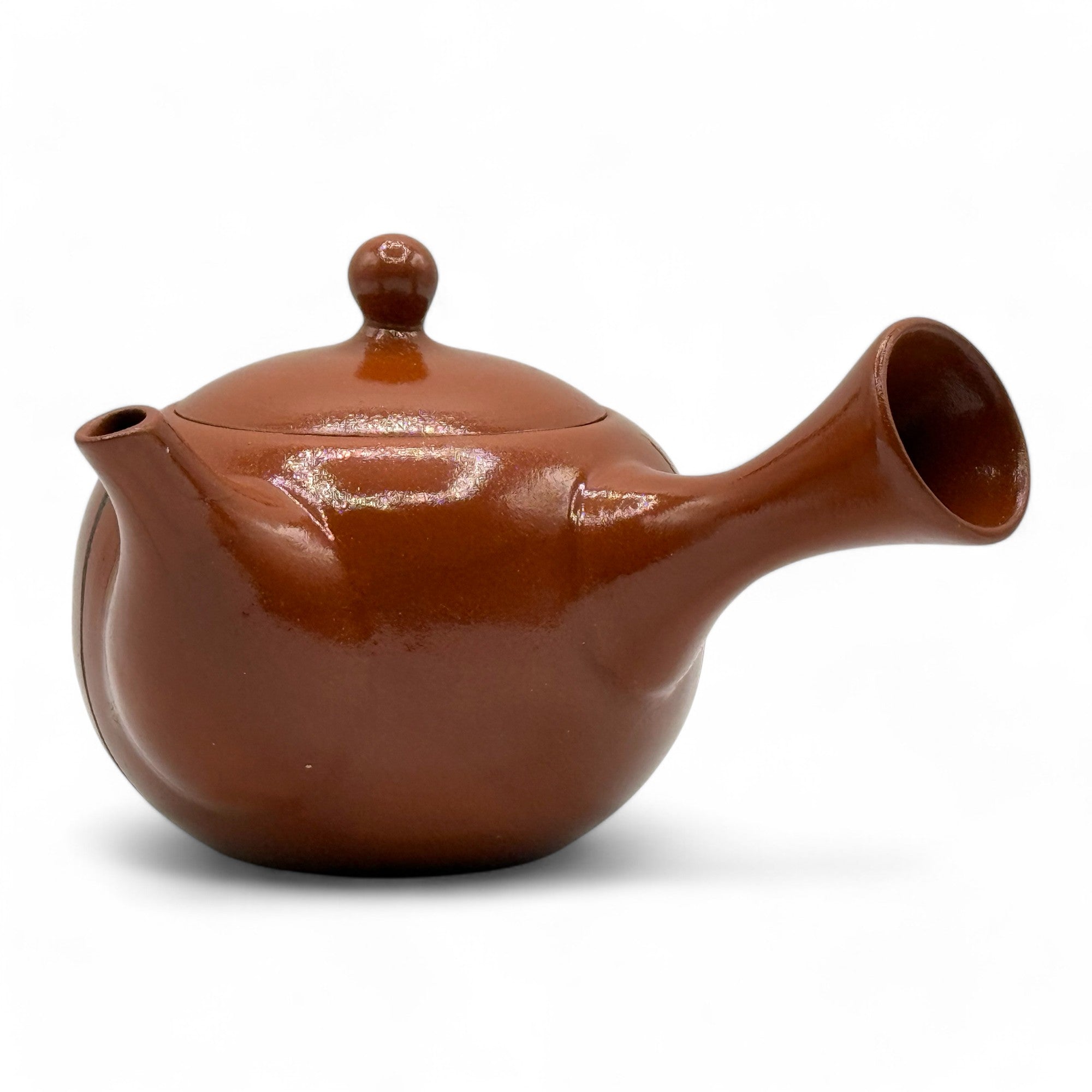 Inoue Tea Yixing Tokusa Red Tokoname-yaki Kyusu - Japanese Teapot, red ceramic teapot with traditional design.