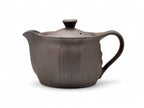 Inoue Tea Ichiro Brown Banko-yaki Kyusu - Japanese Teapot, ceramic teapot with side handle, 3.3"W x 3.5"H, 13.5oz capacity.