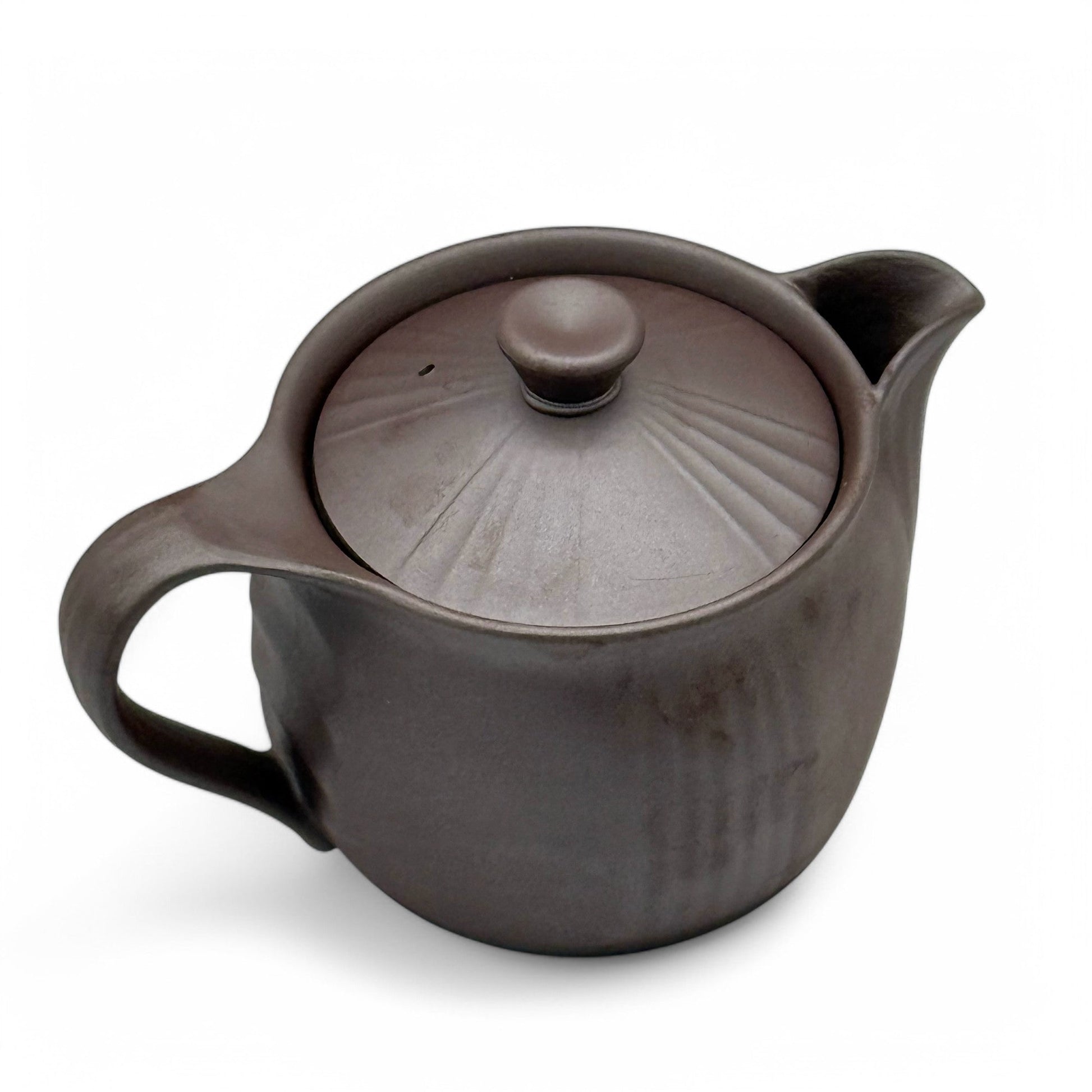 Inoue Tea Ichiro Brown Banko-yaki Kyusu - Japanese Teapot