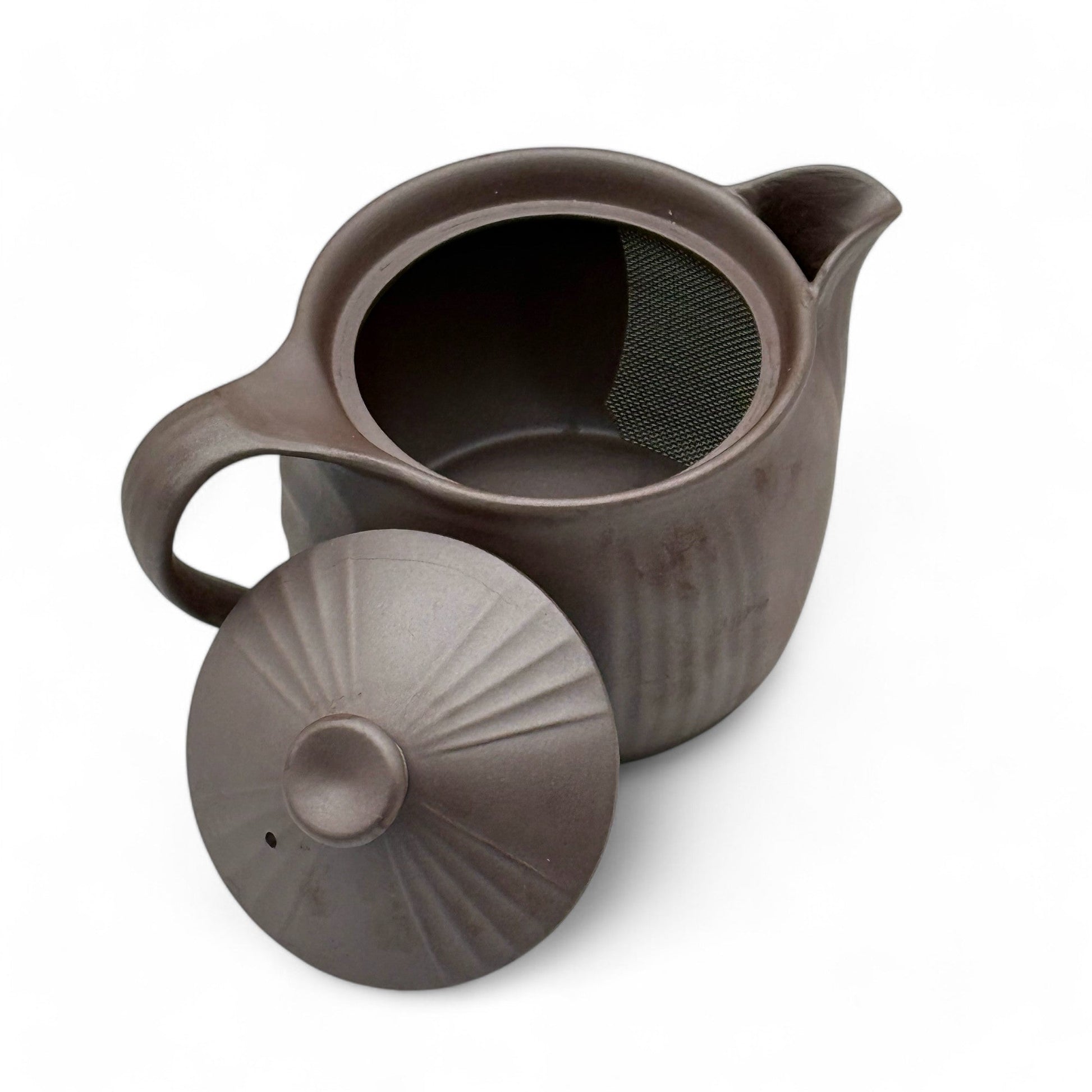 Inoue Tea Ichiro Brown Banko-yaki Kyusu - Japanese Teapot