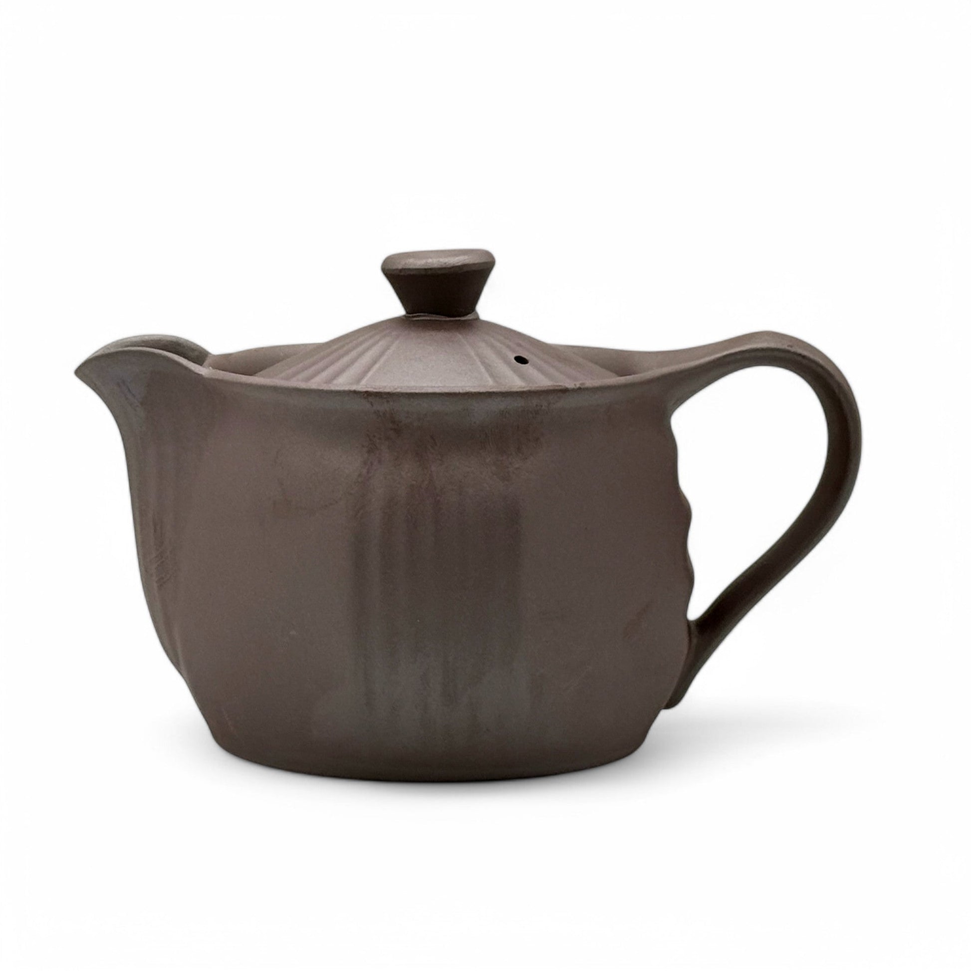 Inoue Tea Ichiro Brown Banko-yaki Kyusu - Japanese Teapot