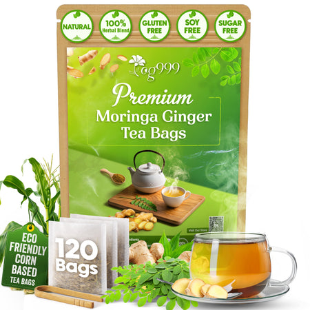 FreshDrinkUS Moringa Ginger Herbal Tea