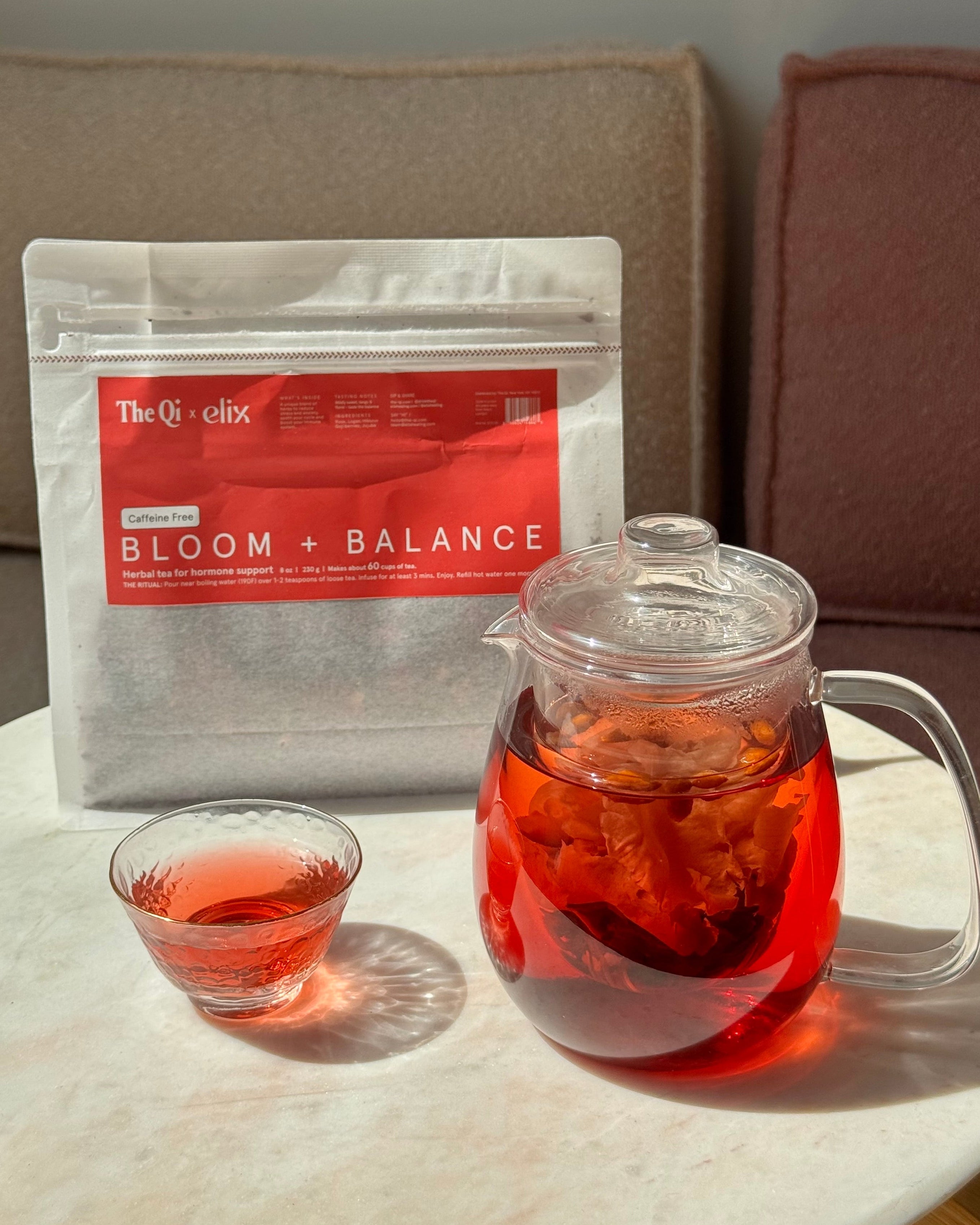 The Qi Bloom + Balance Herbal Tea