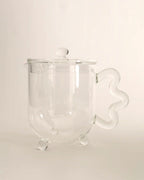 The Qi Clear Bloom glass teapot