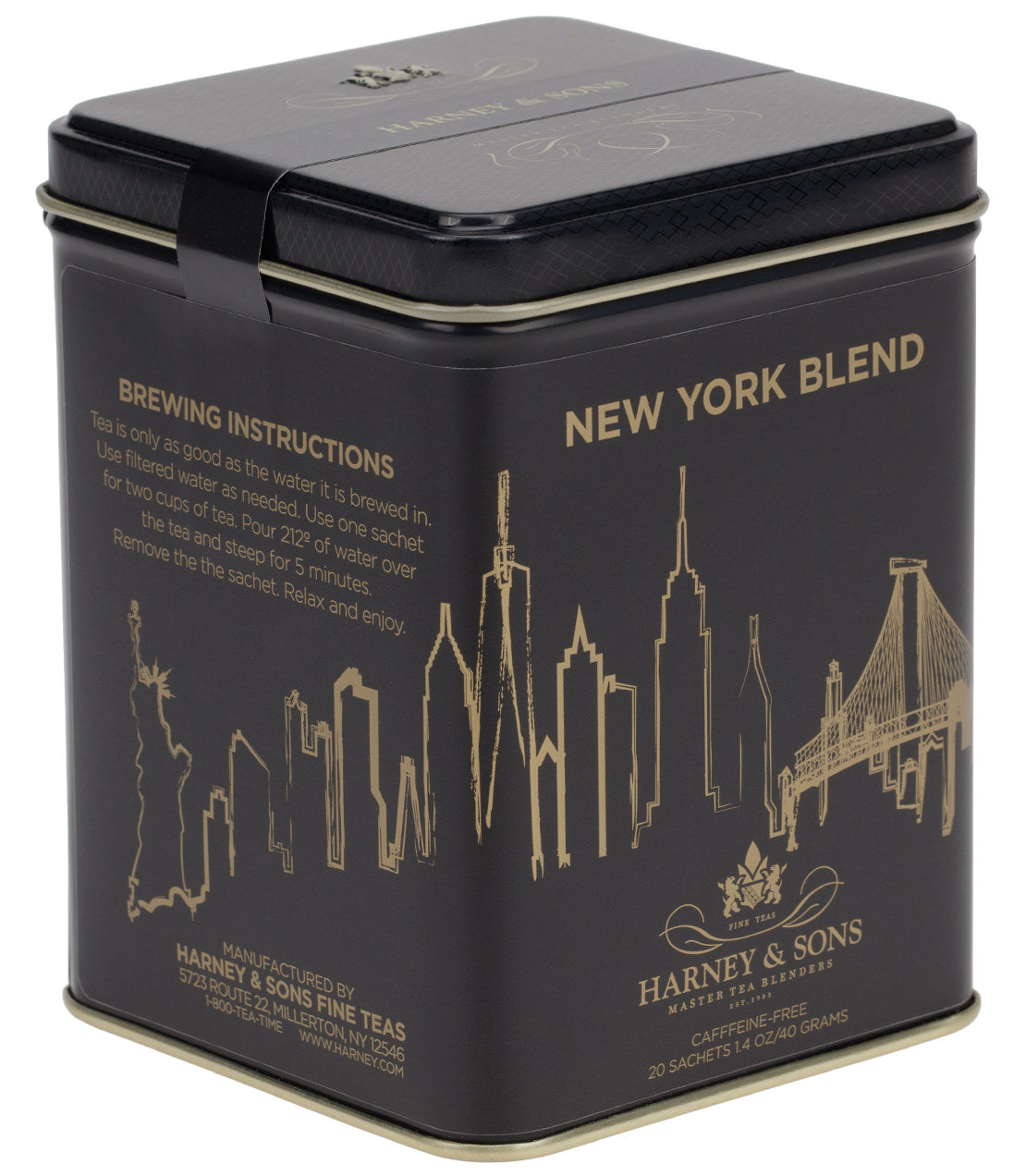 Harney & Sons New York Blend, Tin of 20 Sachets