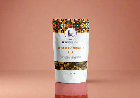 Leafberri Turmeric Ginger Caffeine-Free Herbal Loose Leaf Tea