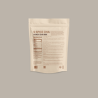9 Spice Honey Fresh Chai by Somage USA, packaging back view showing ingredients and nutritional information.