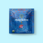 magiktea Palo Azul tea bag packaging on a light blue background