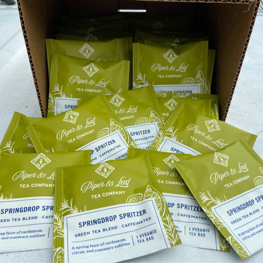 Piper and Leaf Springdrop Spritzer Case of Tea Bag Envelopes- 50ct