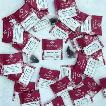 Piper and Leaf Briar Patch Brew Case of Tea Bag Envelopes- 50ct, featuring individually packaged tea sachets in a neatly organized case.