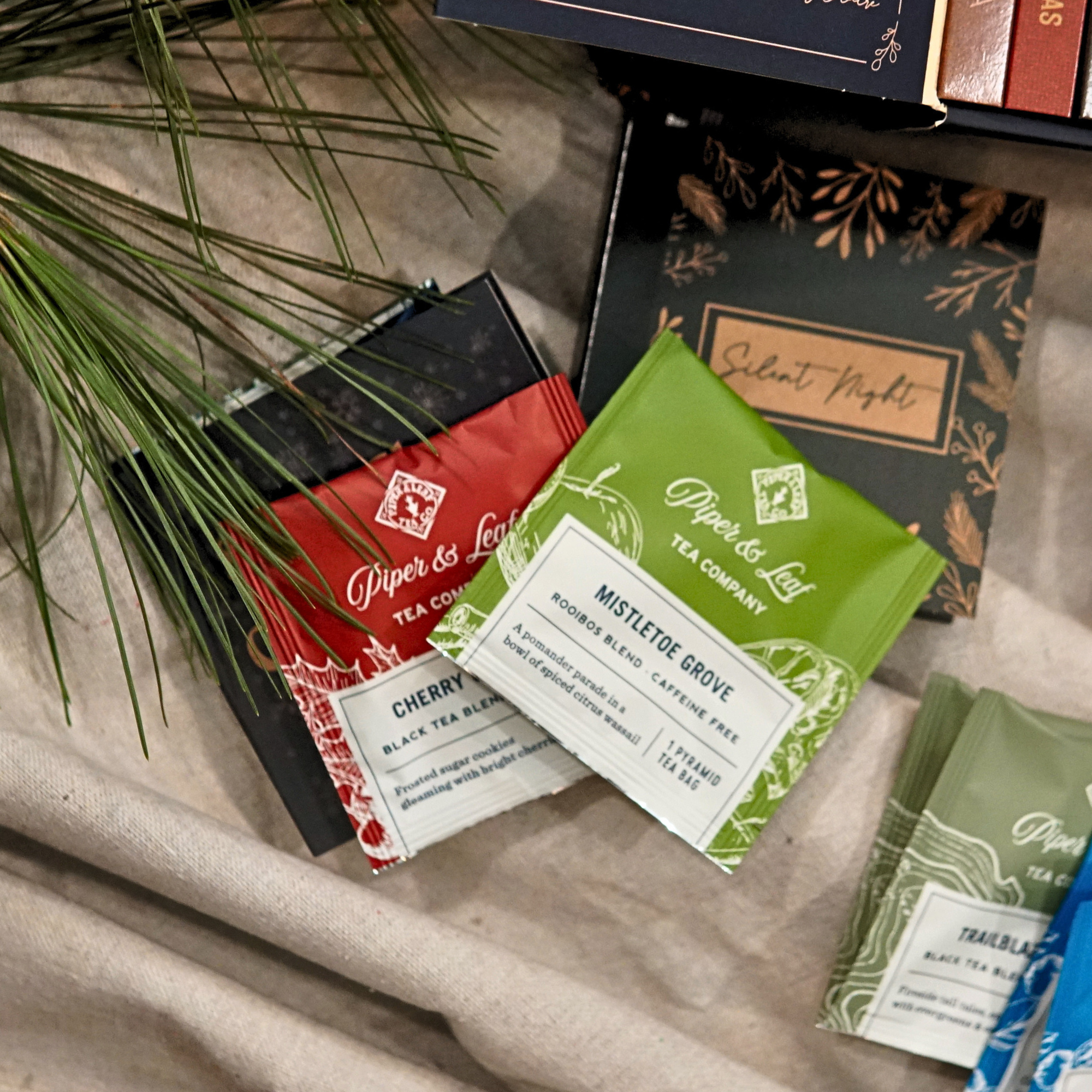 Piper and Leaf Advent Calendar Refill Kit by Piper and Leaf, featuring assorted tea blends in a festive packaging.