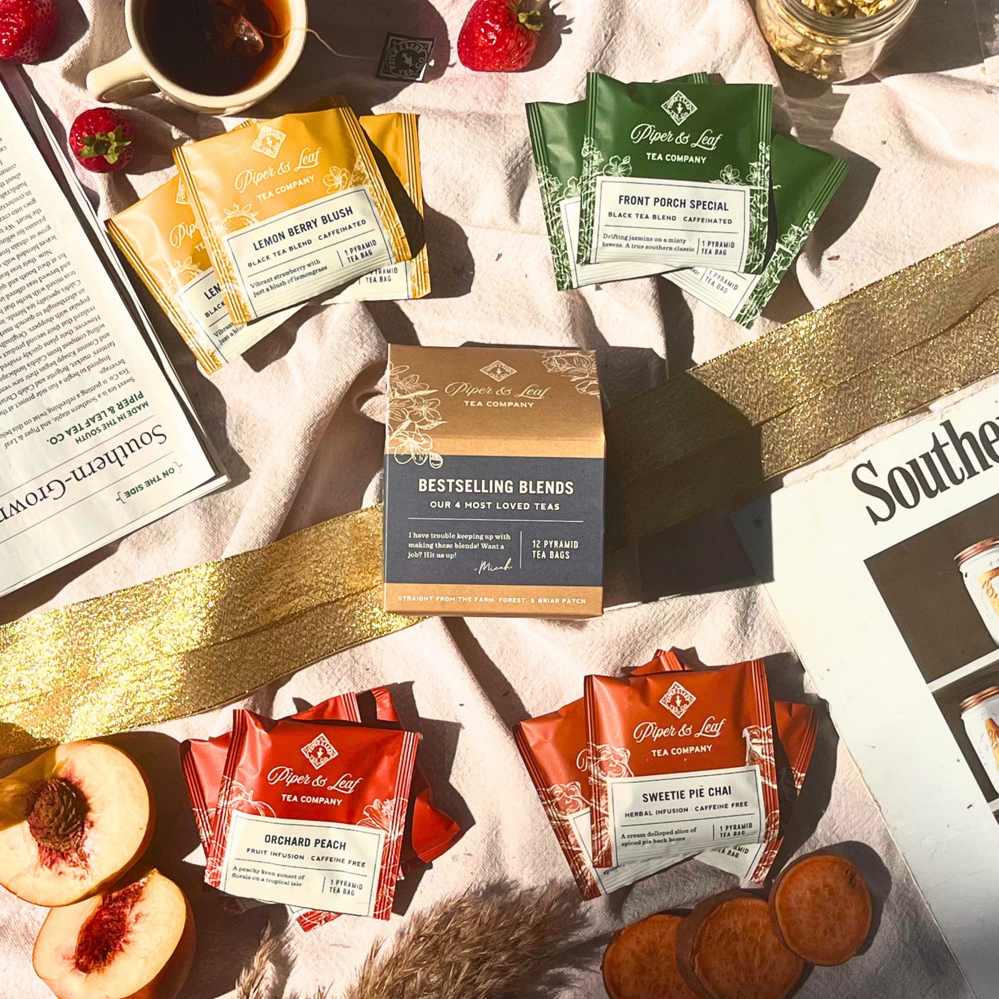 Piper and Leaf Bestselling Blends- Box of 12 Tea Bags