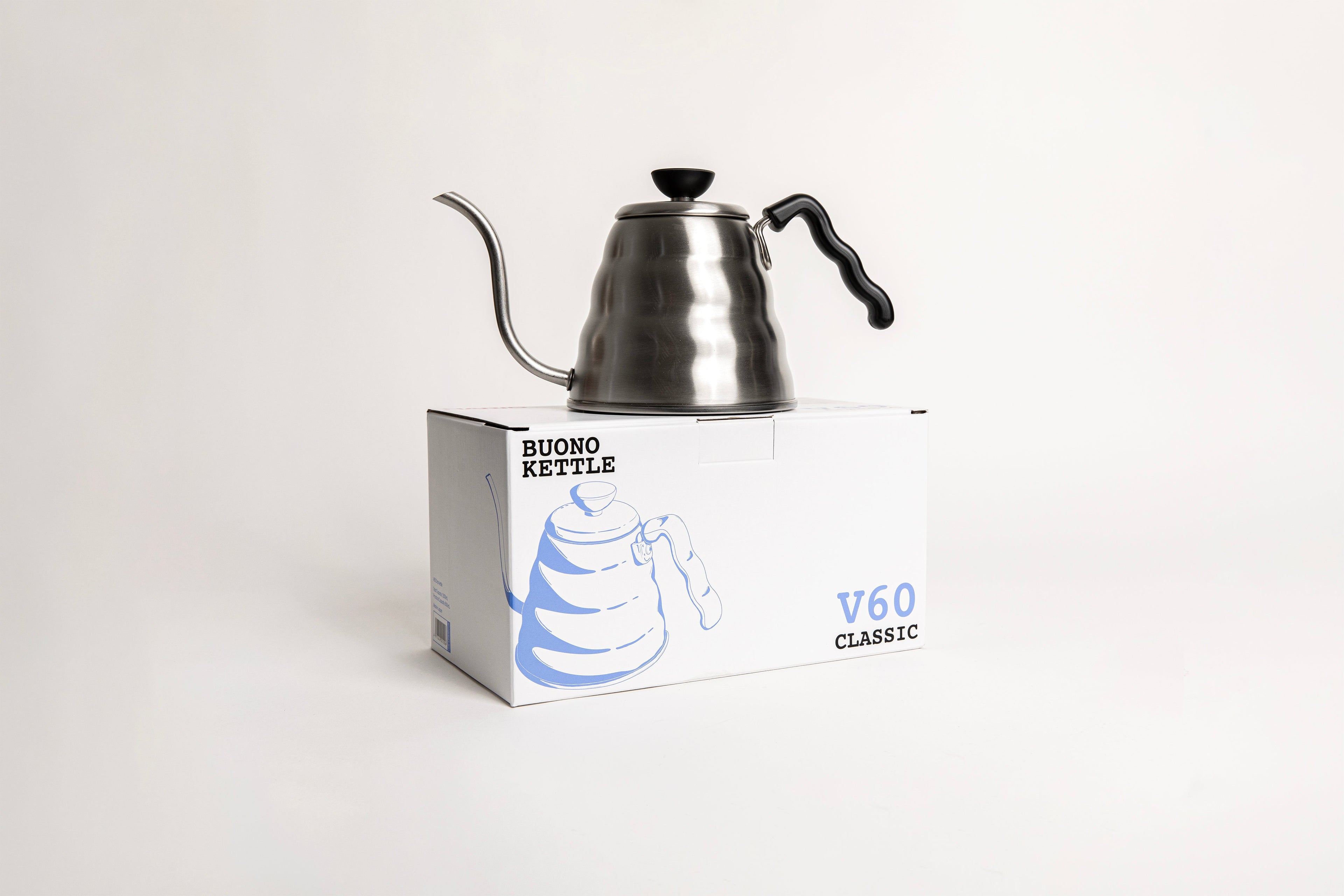 Hario USA V60 "Buono" Drip Kettle 1.2L Silver