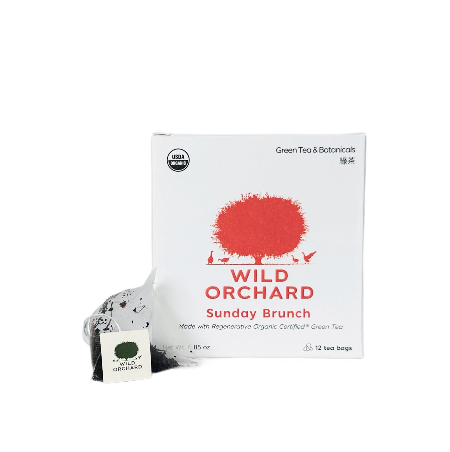 Wild Orchard Sunday Brunch - Organic Green Tea Bag