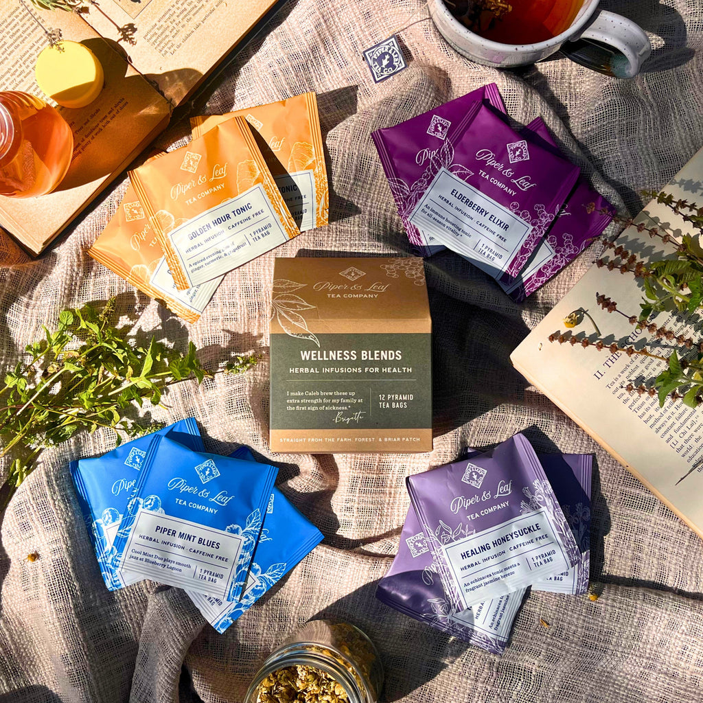 Piper and Leaf Wellness Blends- Box of 12 Tea Bags