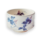 Aprika Life White Clay Kudzu Flowers Matcha Bowl