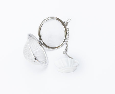 leafberri White Cup Tea Infuser Ball