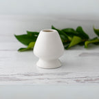 Aprika Life White Matcha Whisk Holder and Bamboo Whisk Set