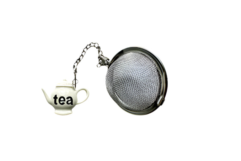 leafberri White Teapot Infuser Ball