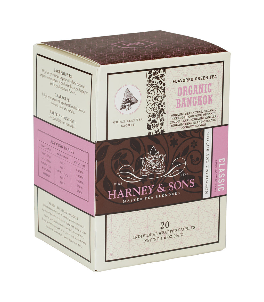 Harney & Sons Organic Bangkok (Green Tea with Coconut, Ginger and Vanilla)