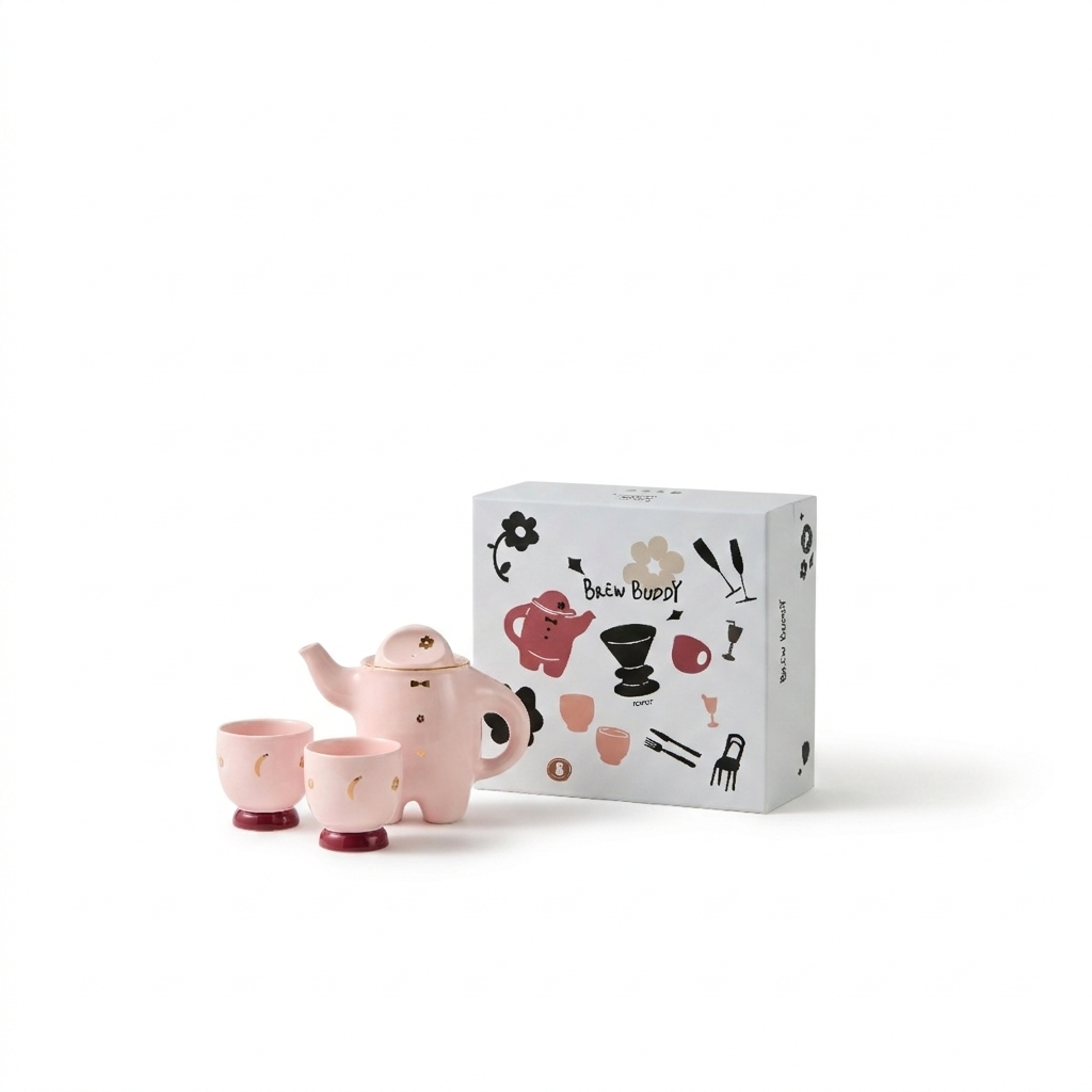 WEKUKU Brew Buddy Teapot (Pink)
