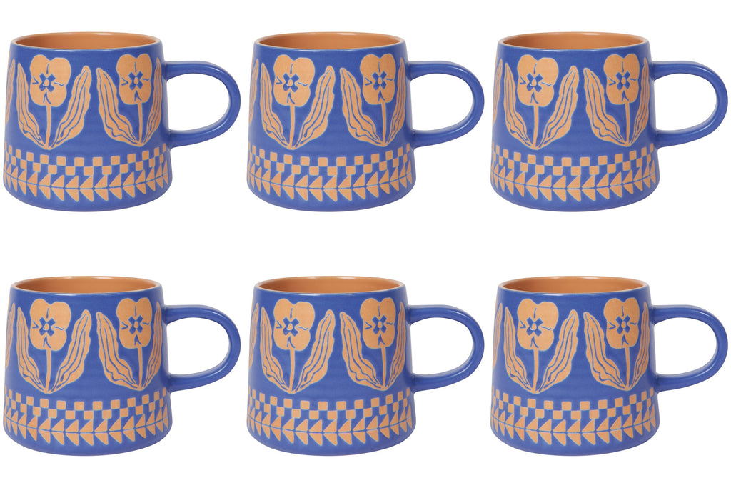 Set of 6 Mug Imprint Teppi