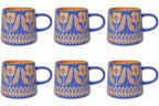 Set of 6 Mug Imprint Teppi