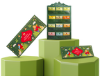 Tea Advent Calendar by Nepal Tea featuring a colorful assortment of tea blends in a festive calendar format.
