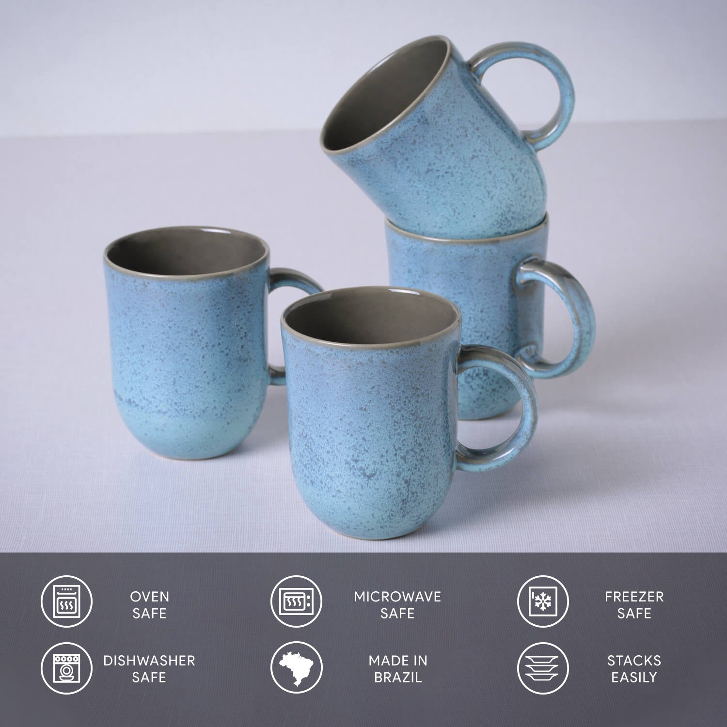Porto Brasil Coup Mug Set of 4