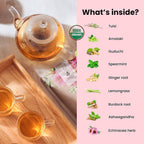 Gardenika Immunity Loose Leaf Herbal Tea, USDA Organic, Kosher, Caffeine-Free - 4 oz (114g)