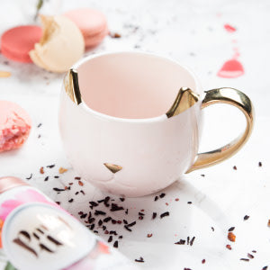 Pinky Up Chloe Pink Cat Mug