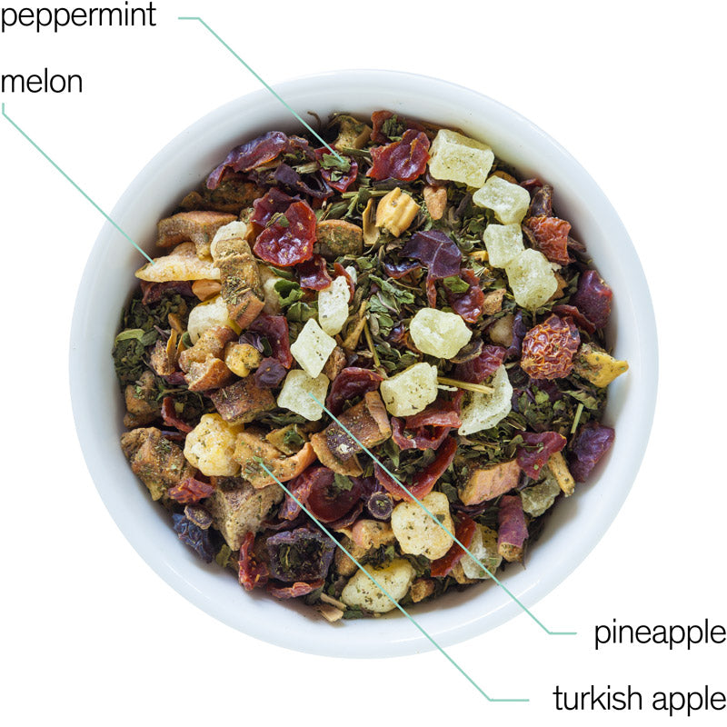 August Capri - Honeydew Melon Mint Tea (Caffeine Free)