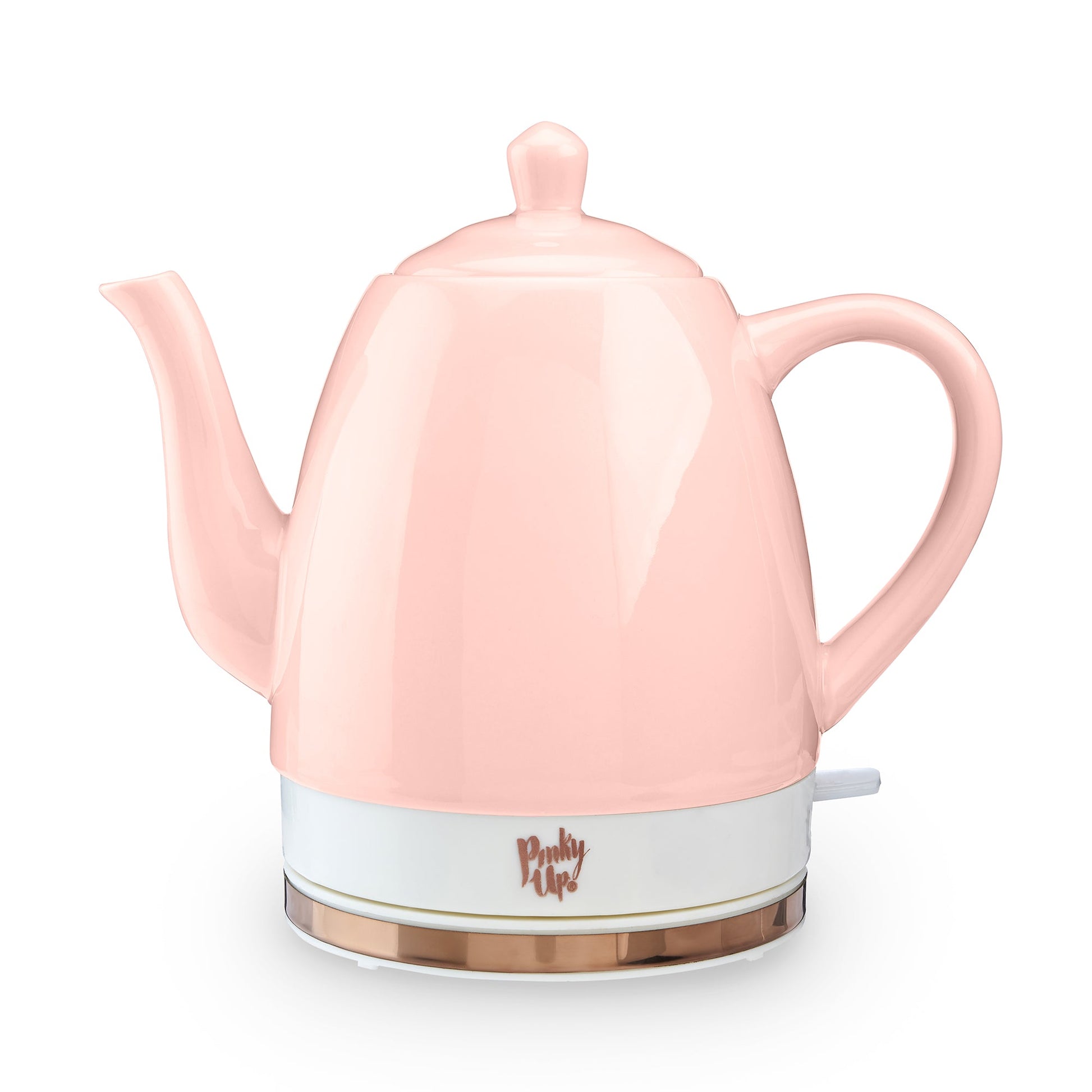 Pinky Up Noelle™ Pink Ceramic Electric Tea Kettle