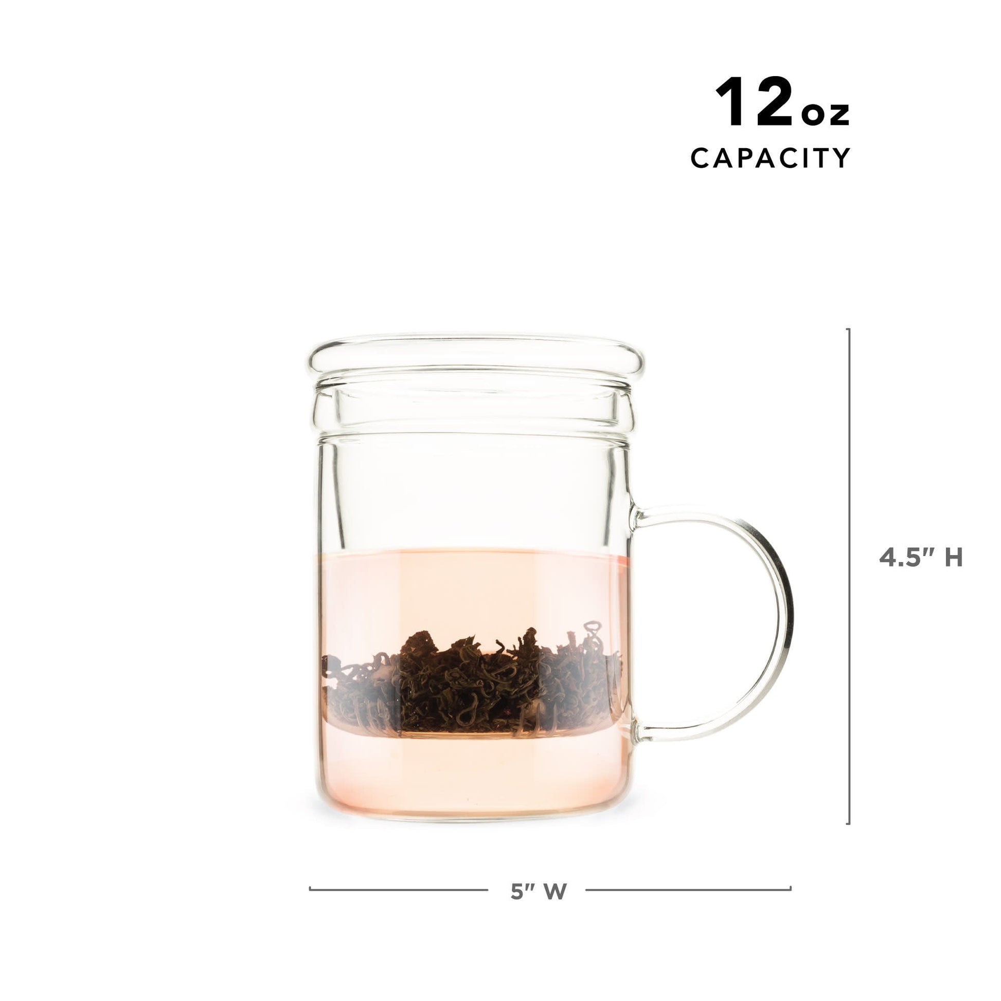 Pinky Up Blake Glass Tea Infuser Mug