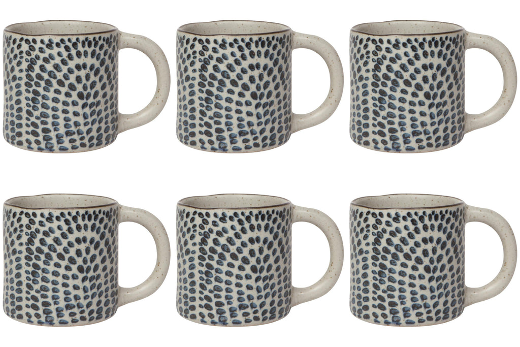 Set of 6 Droplet Element Mug