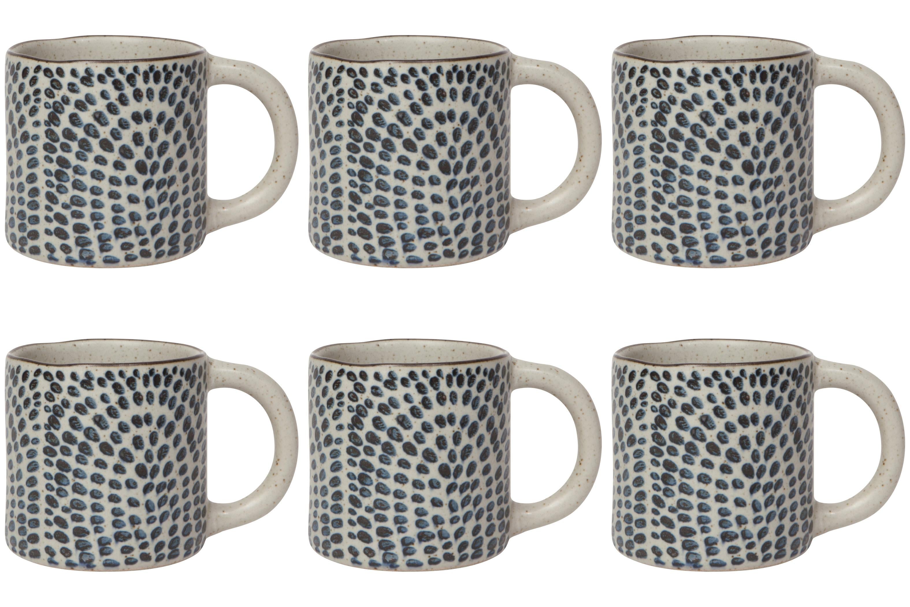 Set of 6 Droplet Element Mug