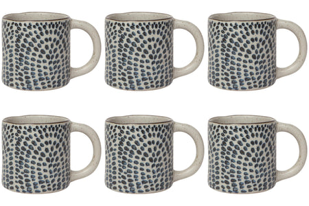 Set of 6 Droplet Element Mug