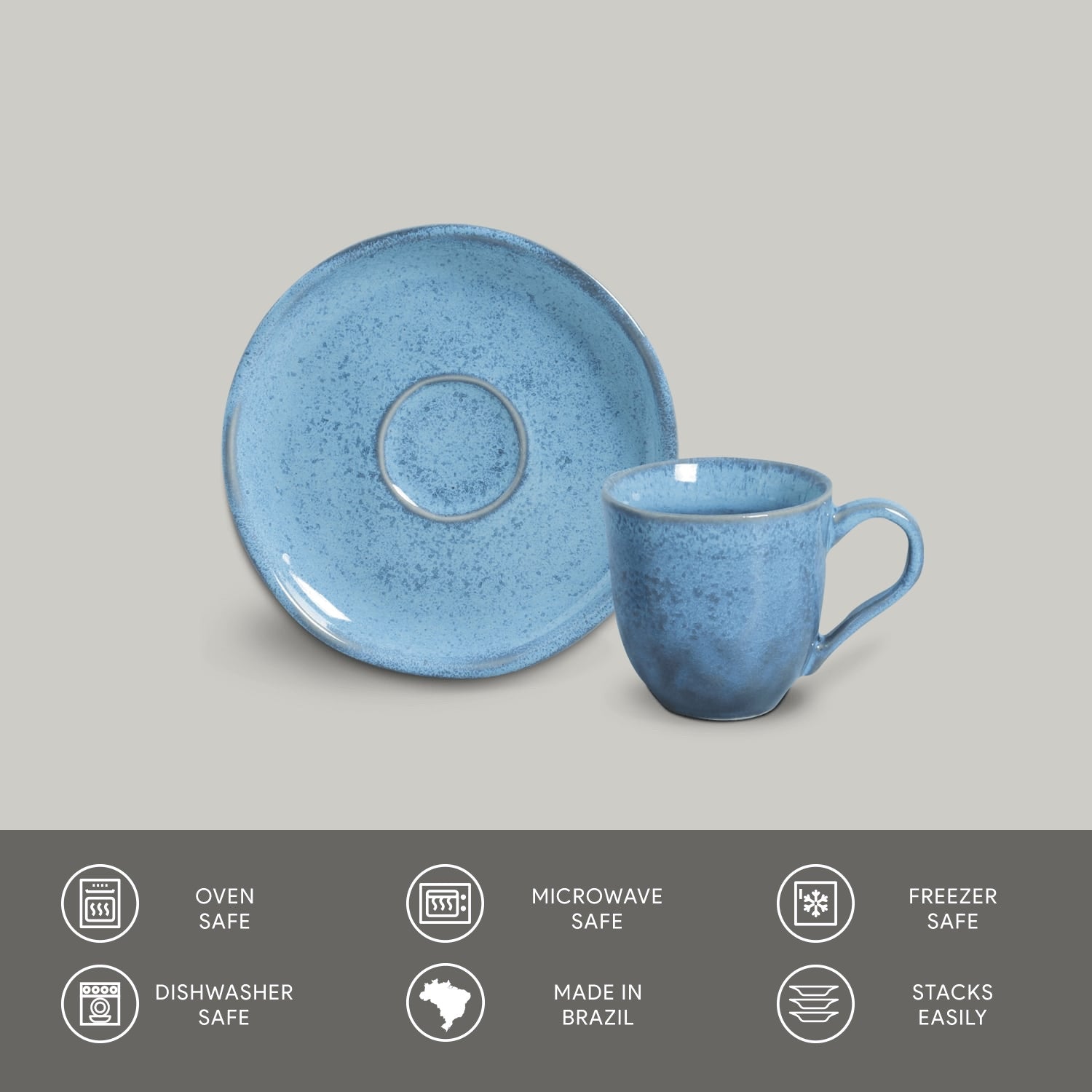 Porto Brasil Cup & Saucer Set of 6