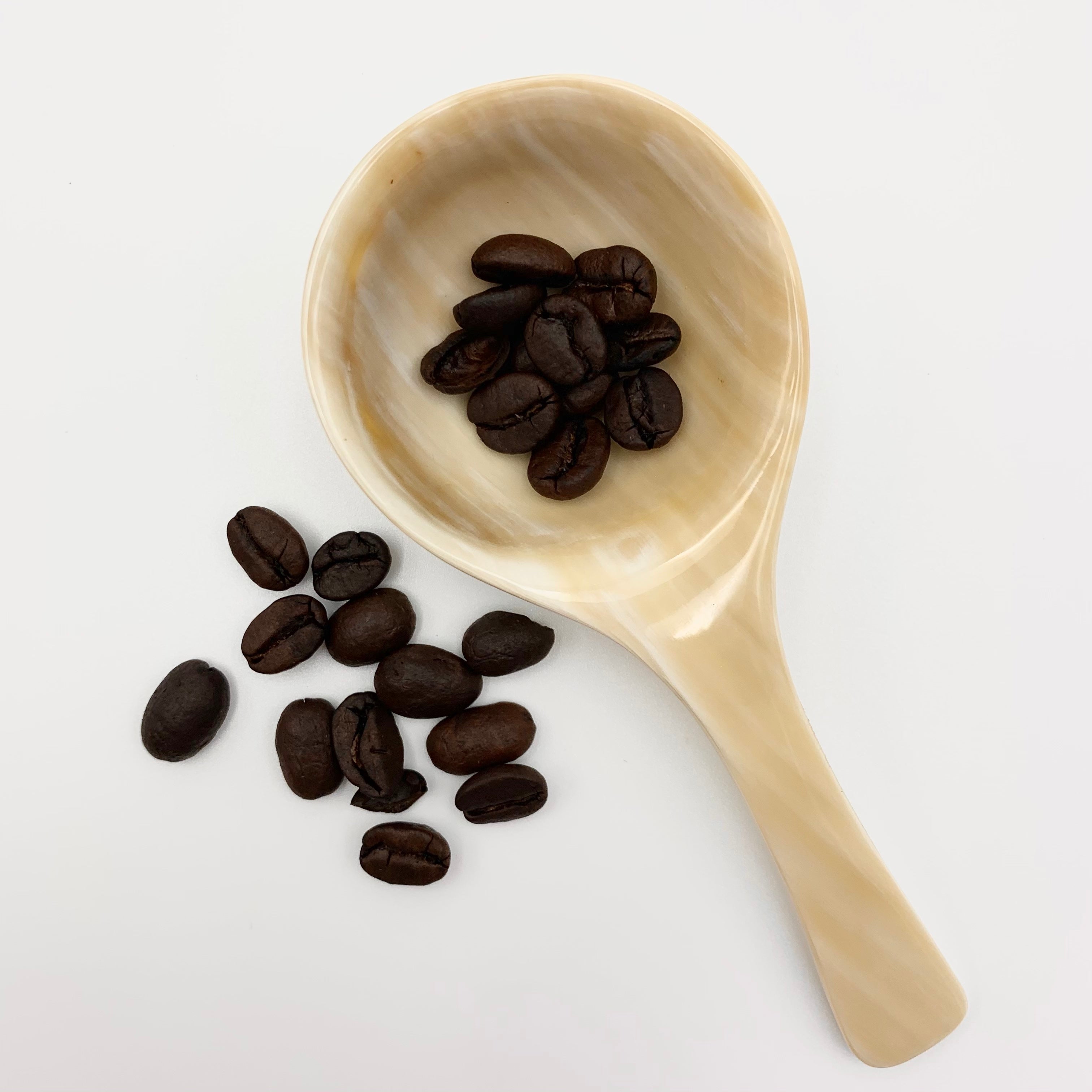 Short Handle Horn Scoop