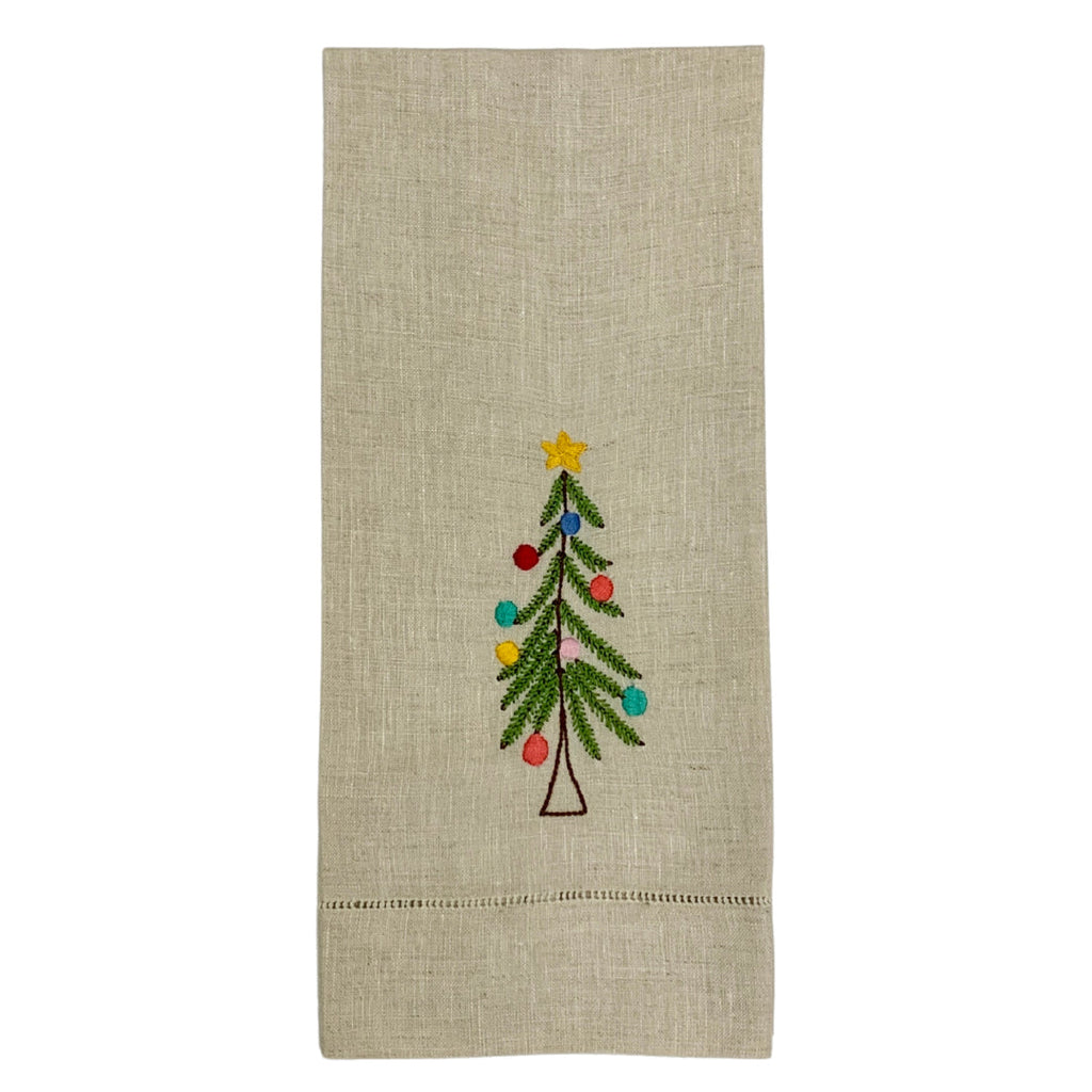Powered by People Rustic Christmas Tree Tea Towels