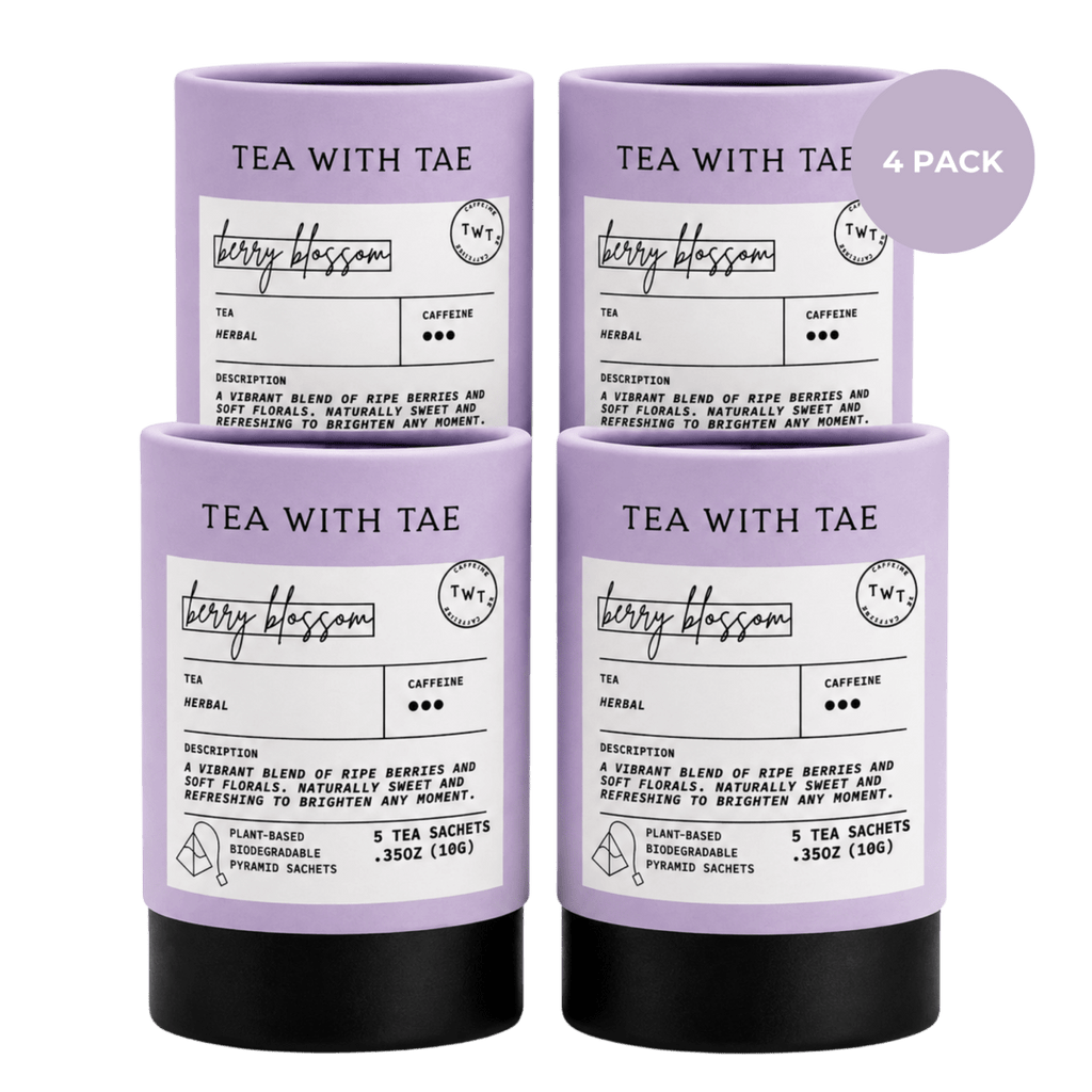 Tea with Tae Berry Blossom Mini Tea Tube (5 tea bags) Herbal Tea