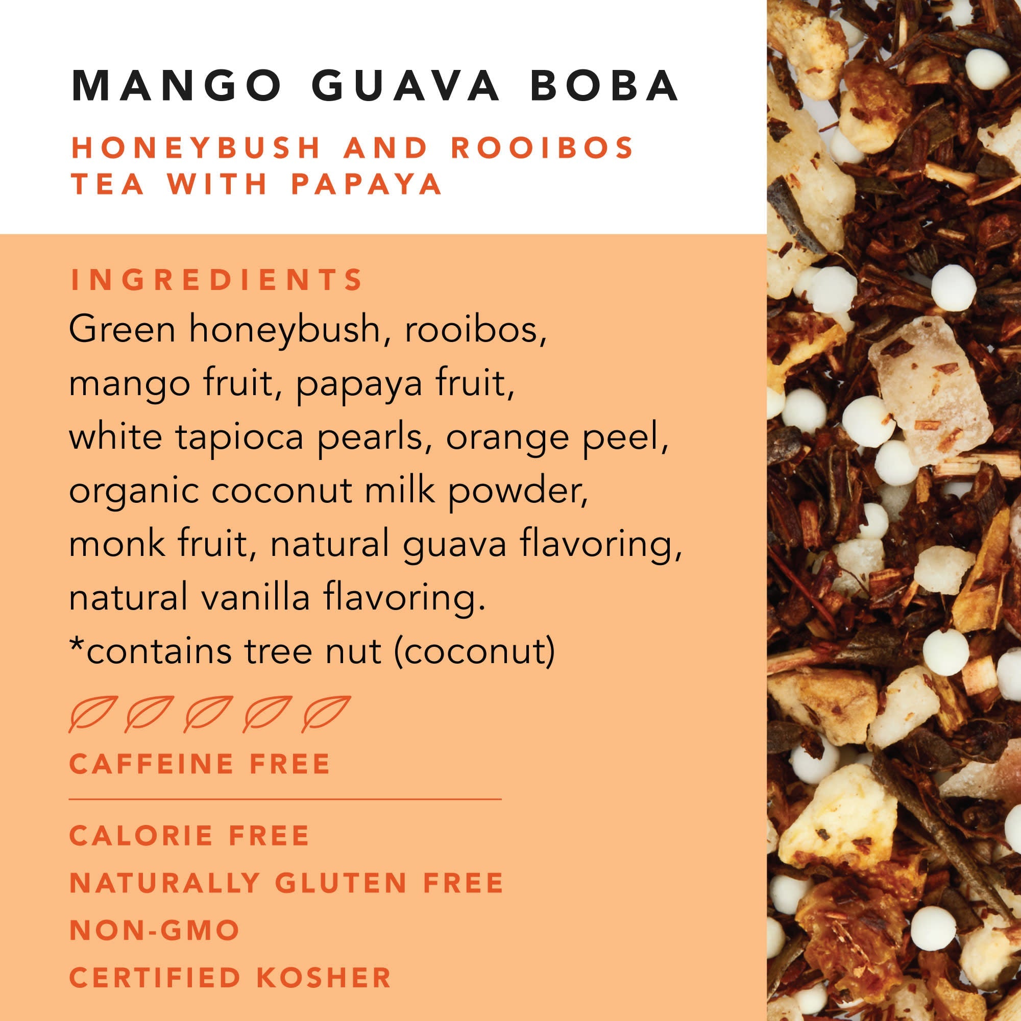 Pinky Up Mango Guava Boba Tea Sachets